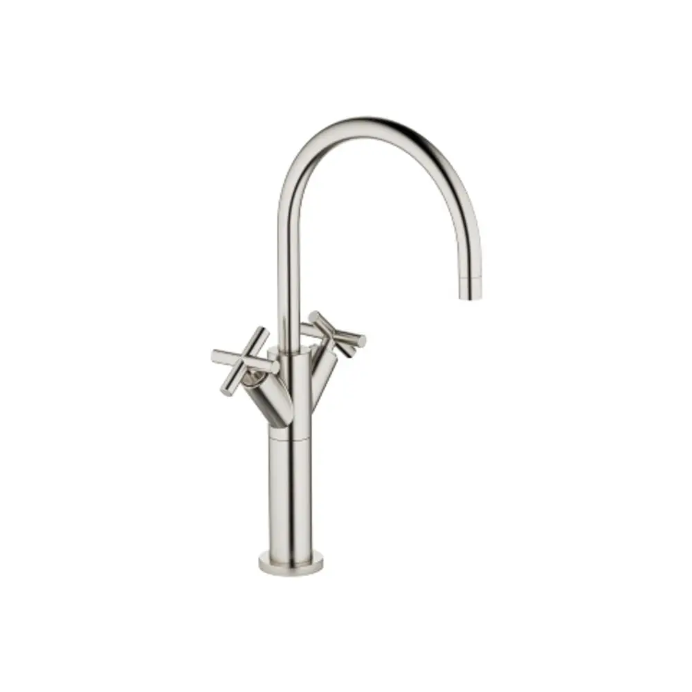 Dornbracht-TARA.-Waschtisch-Einlochbatterie-ohne Ablaufgarnitur-Ausladung 200mm-platin gebürstet, 22533892-06 Galeriebild 1